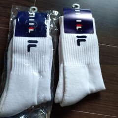FILA ホワイト クルーソックス Mサイズのサムネイル