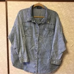 デニムシャツ 4L～6Lくらいの方着れます！のサムネイル
