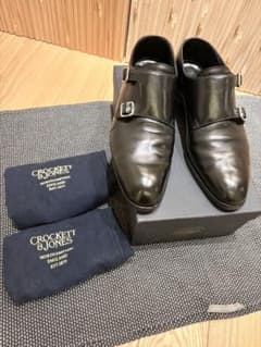 Crockett & Jones ダブルモンクストラップ ハンドグレード 黒 - メルカリ