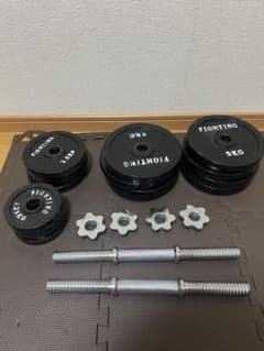 「神奈川県引取り」FIGHTING ダンベルセット プレート シャフト 神奈川県引取り」FIGHTING ダンベルセット プレート シャフト - メルカリ