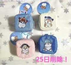 モフサンド　mofusenboカラビナつき刺繍スクエアミニポーチ 全４種セット