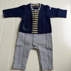 レイヤード風 ベビー ロンパース カバーオール　70cmのサムネイル