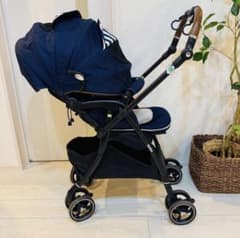 【美品✨】アップリカ　ベビーカー　ラクーナビッテ クッション⭐︎ レザのサムネイル