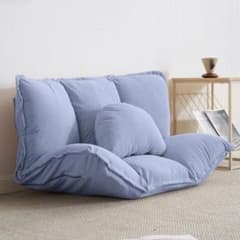 【幅110 一人掛けソファ】ソファ ソファベッド フロアソファ BLUE 幅110 一人掛けソファ】ソファ ソファベッド フロアソファ BLUE - メルカリ