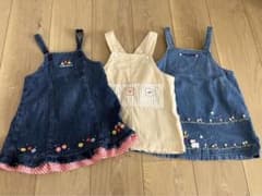 90サイズ　女の子　ジャンパースカートセットのサムネイル