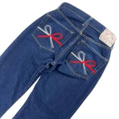 希少 EVISU デニム ジーンズ 水引 2001 刺繍 インディゴ - メルカリ