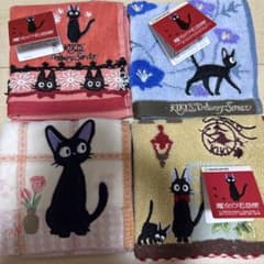 魔女の宅急便 ジジ ミニタオル 4枚セットのサムネイル
