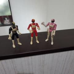 り*う様 当時物 電撃戦隊チェンジマン 超合金 3体セット バンダイ ジャンク品のサムネイル