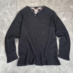 00s【archive】ヘンリーネックカットソー/Y2K/平成/ネオお兄系