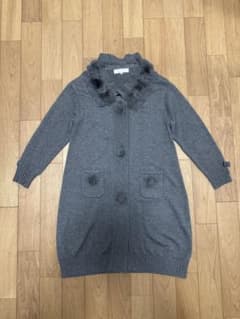 スーパービューティー☆ラビットファーニットジャケット☆42 - メルカリ