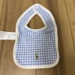 Ralph Lauren 水色チェック スタイ 3-9Mのサムネイル