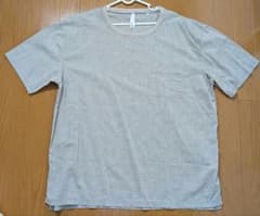 HALHAM メンズ半袖リネン混Tシャツ ベージュ XLサイズのサムネイル