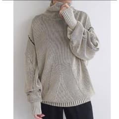 AKIKOAOKI アキコアオキ　Dual face knit