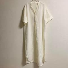 シャツワンピ✨　moment+ モーメントプラス ワンピース 白シャツ