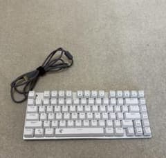ゲーミングキーボード ホワイト テンキーレス 有線のサムネイル