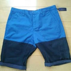 ハーフパンツ 青×紺 新品のサムネイル