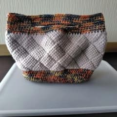 手編み ミニバッグ ポーチのサムネイル