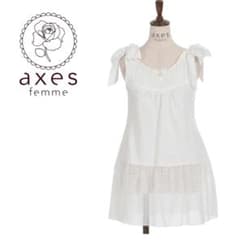 axes femme 肩リボンロングインナー　新品未使用タグ付き　タンクトップのサムネイル