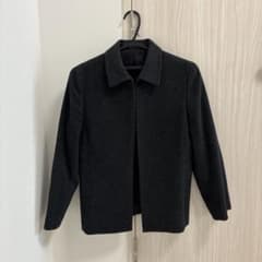COMME CA DU MODE アンゴラ入りウールジャケット グレー Lのサムネイル