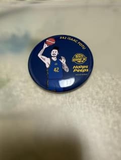 宇都宮ブレックス Hoops Peeps 缶バッチ #42アイザックフォトゥ選手のサムネイル
