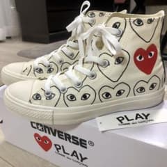CDG Play Converse Chuck Taylor Hi Whiteのサムネイル