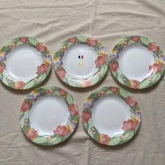 みゅう様専用 アルコパル arcopal 皿 中皿耐熱ガラス 花柄 5枚 セット