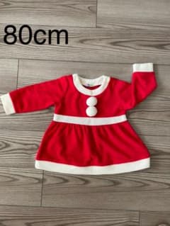 ベビー用 クリスマス サンタ ワンピース 80cmのサムネイル