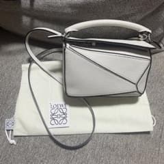 極美品 1回のみ LOEWE ロエベ パズルバッグミニ ホワイト 白 パズル 