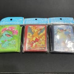 ポケモンカード デッキシールド 3種セット　初代御三家　進化の系譜 ポケモンカード デッキシールド 進化の系譜 御三家 3つセット - メルカリ