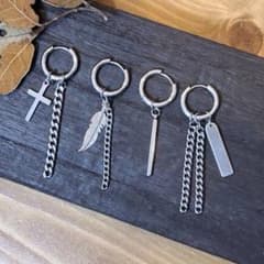 新品未使用！ピアス　フープピアス　メンズ　 4種！のサムネイル