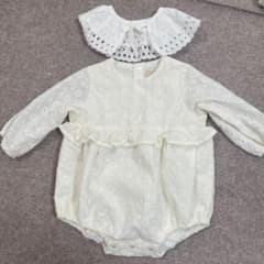 petit main フリル付きロンパース 80サイズのサムネイル