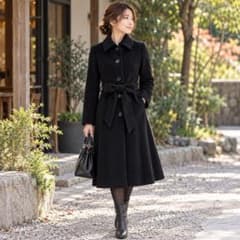 23区 ブラック ベルト付　ロングコート サイズ38 Mサイズ　羊毛✖︎アンゴラ base e nuovo アンゴラ68% ベルテッドロングコート 38 黒 - メルカリ