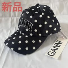新品GANNI ドット柄 ベースボールキャップ 新品GANNI ドット柄 ベースボールキャップ - メルカリ