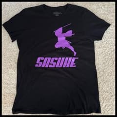 レア Naruto 疾風伝 サスケ グラフィック tシャツ L パープルのサムネイル