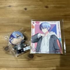 プロセカ セガラッキーくじ プチぬい 青柳冬弥　ミニ色紙　セット　F賞　B賞のサムネイル