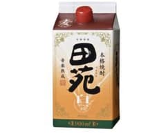 田苑 白ラベル 本格麦焼酎 900ml パック 25度　6本のサムネイル