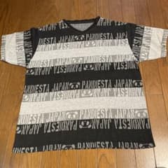 PANDIESTA JAPAN ボーダー 半袖Tシャツ パンダロゴのサムネイル