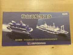 ★えるるさん専用★東海汽船　株主乗船割引券　4枚のサムネイル