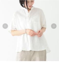 リネン パンドカラー プルオーバーシャツのサムネイル