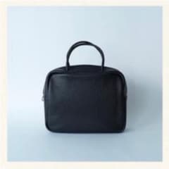 Aeta スクエアハンドバッグ  レザー　ブラックのサムネイル