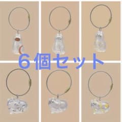 うちの子のけだまだま風　全6種セット　メモリアル　ネコ　毛玉　キーホルダーのサムネイル