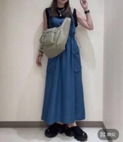 JEANASIS 데님 드로스트 쟌스카 블루