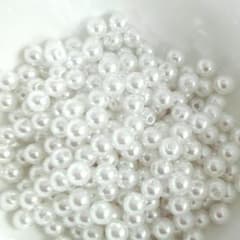 １００個♪６mm 穴あり　パールのサムネイル