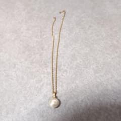 パール調 ペンダント ネックレス ゴールドカラーのサムネイル