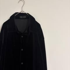 상태좋음 ! ZARA 자라 벨루어 셔츠 긴팔 블랙 남성