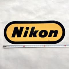旧Nikon 特大ロゴステッカー 旧ロゴ レア ビンテージ 非売品 - メルカリ