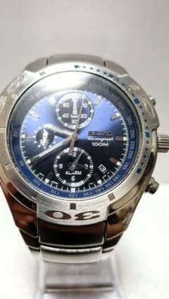 SEIKO 7T62-0BX0 クロノグラフ 青文字盤 動作未確認 SEIKO 7T62-0BX0 クロノグラフ 青文字盤 動作未確認 - メルカリ
