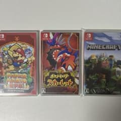 Minecraft・ポケットモンスター スカーレット・ペーパーマリオRPGのサムネイル