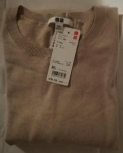新品　レディース　ユニクロ　コットンカシミヤセーター　ニット　XXL　ネット限定のサムネイル