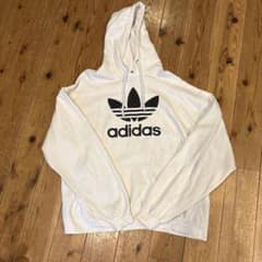 adidas トレフォイルロゴ パーカー ホワイトのサムネイル